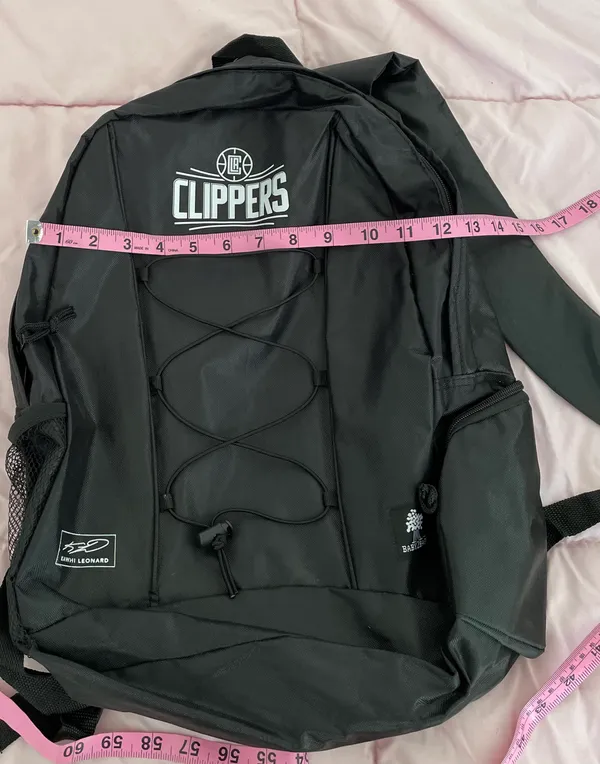 National Basketball Association NWT Los Angeles Clippers Black Baby2Baby Kawhi Leonard Backpack, size 11x17 - Image 9