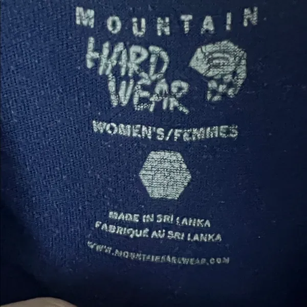 Mountain Hardwear Women’s Blue Long sleeve Hiking Top Size Lg 🔲 - Image 4
