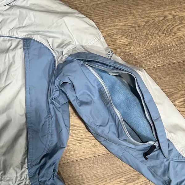 Womens Columbia Core Interchange Waterproof Blue Jacket Size Small - Image 2