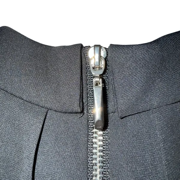 WHITE HOUSE BLACK MARKET‎ Black Sleeveless Choker Neck Shift Dress EUC Size 6 - Image 8