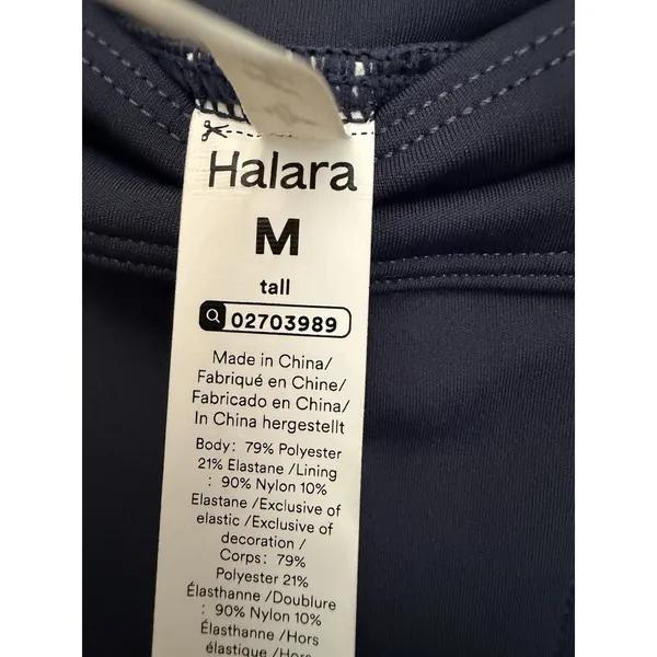Halara Pants Medium Tall High Waisted InstantCool Quick Dry Flare Golf Blue E2-6 - Image 2