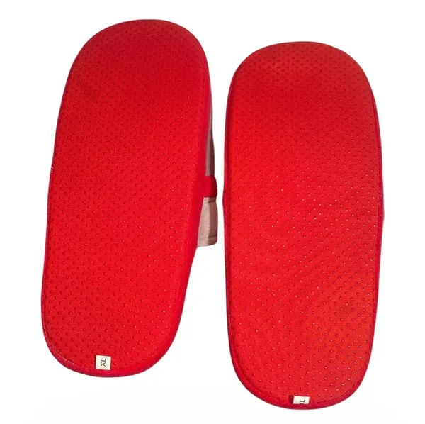 Comfy Feet Ohio State Buckeyes Red and Gray House Slippers - Image 3