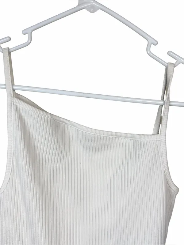 AGOLDE Priya Ribbed Organic Cotton Tank Clean Girl Y2K Powder Minimalist Size M - Image 6