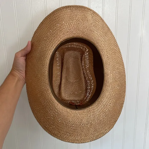 AMERICAN HAT CO. Houston Genuine Hemp Rope Hat Western Cowboy Size 7 1/8 - Image 7
