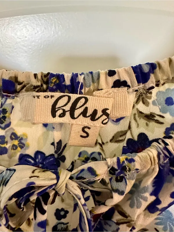 Hint of Blush - Adorable Blue Floral Dress - NWOT! - Image 5