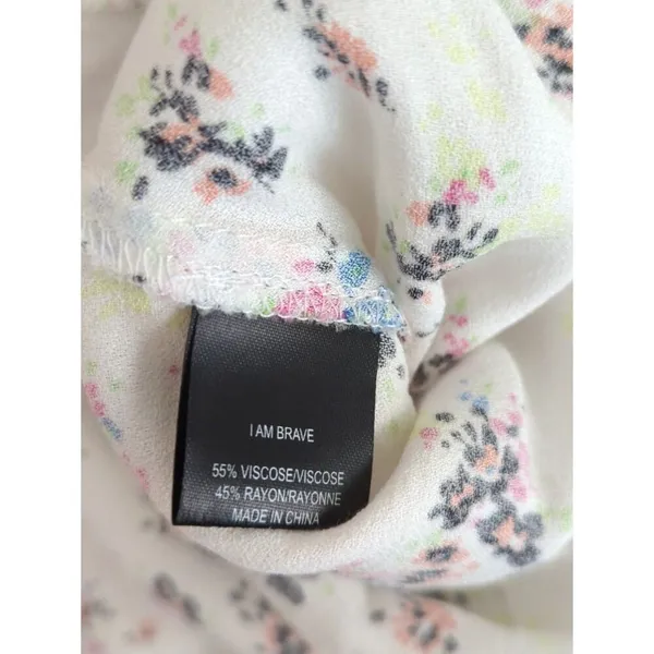 AFRM Floral V-Neck Midi‎ Dress - XS - Multicolor V-Neck Summer Party Boho - Image 9