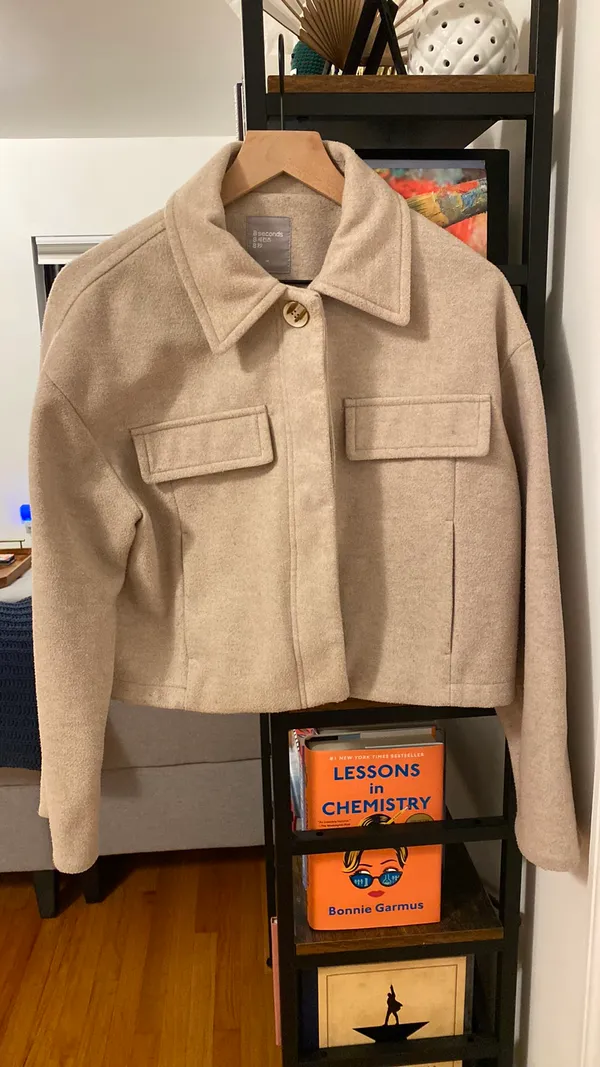8 Seconds Cropped Fall Jacket Tan Size M - Image 4