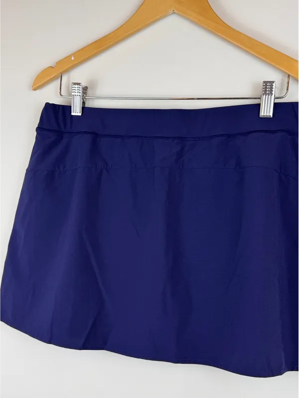 Polo Ralph Lauren Performance Tennis Skort Navy Red White Stripe Logo Size L - Image 9