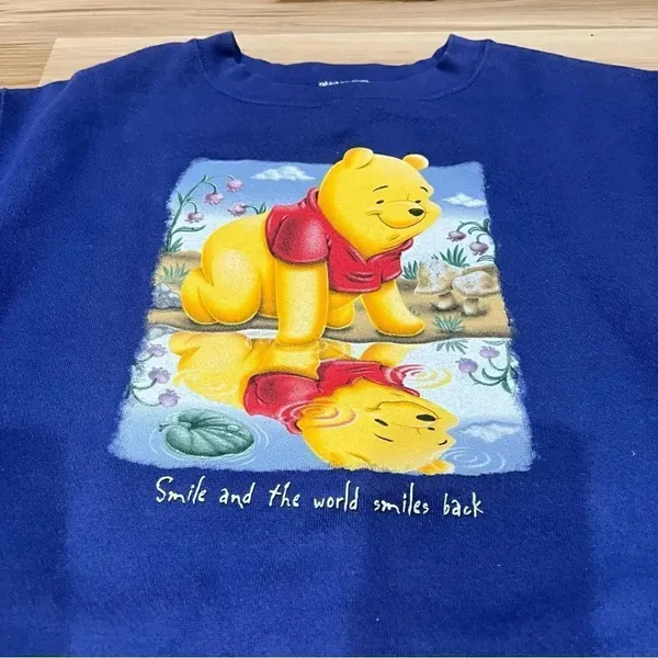 Vintage Disney Winnie the Pooh Crewneck Sweatshirt Women’s Small - Image 2