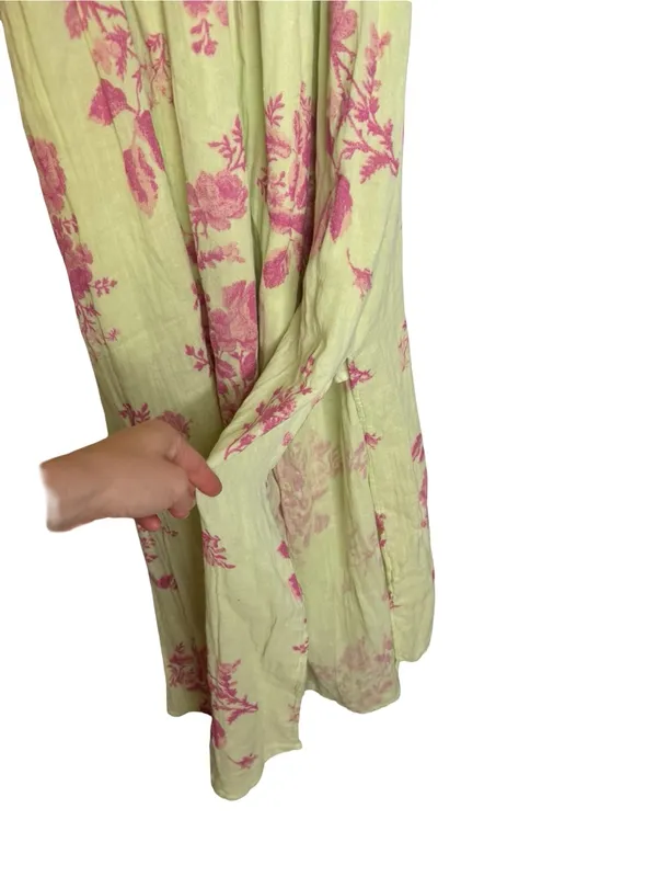 🌸 Free People Forget Me Not Cotton Gauze Floral Midi Dress Size M 🌸 - Image 6