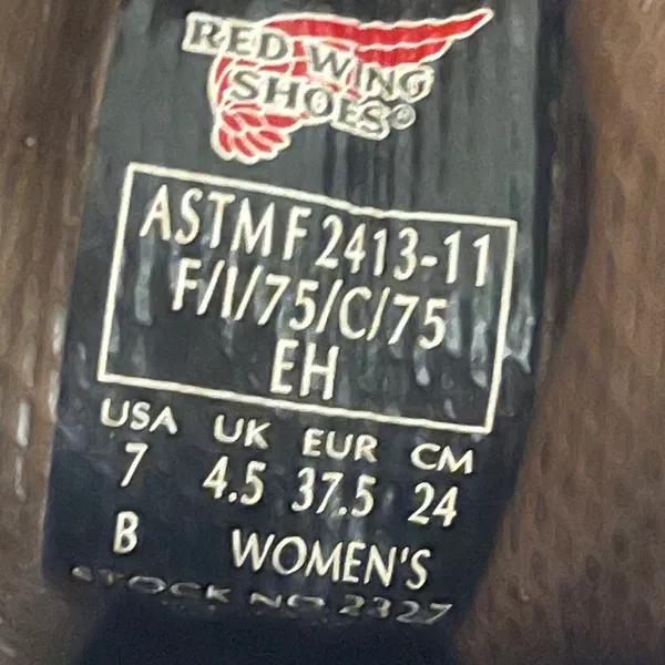 Red Wing Shoes Women’s Sz 7 Flexbond Boots 2327 Waterproof Workwear Hard Toe - Image 7