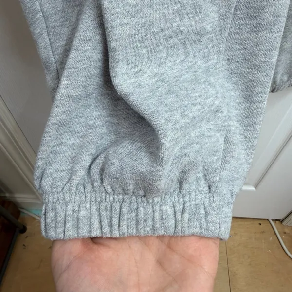 Aeropostale light gray New York high waisted‎ baggy cinched lounge sweatpants S - Image 4