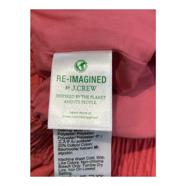 J.Crew Paperbag Waist Skirt Womens Small‎ Orange Linen Cotton Mini Pocket Skirt - Image 9