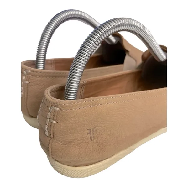 Frye Womens Size 8 M Lisa Slip On Leather Sneakers Tan Casual Flats - Image 6