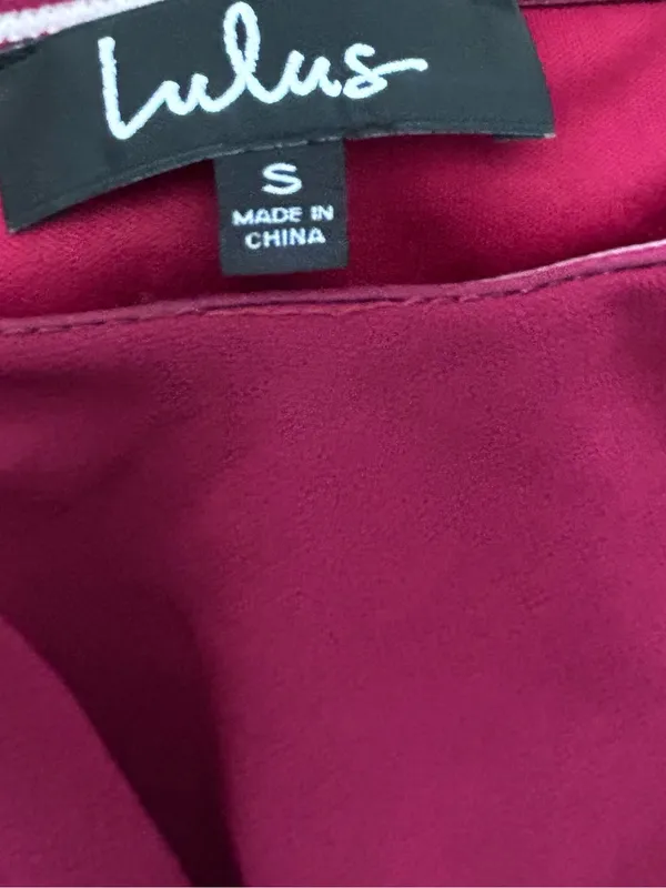 Lulu's Burgundy Off-Shoulder Ruffle Midi Dress - Image 7