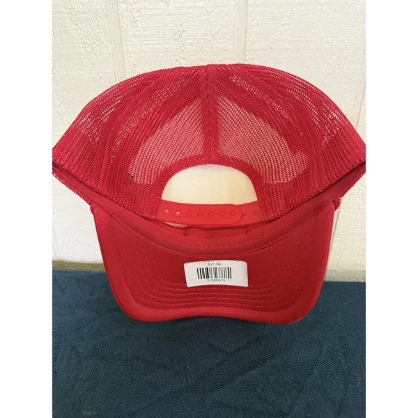 Mamas Boy Trucker Hat Red White Adjustable Snapback - Image 2