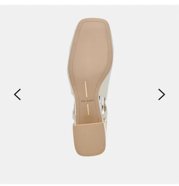DV by Dolce Vita Melli Heels Ivory Crinkle Patent - Image 6