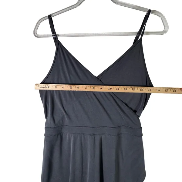 Abercrombie & Fitch Wrap Romper Skort Viscose Gray Medium NWT Summer Minimalist‎ - Image 5