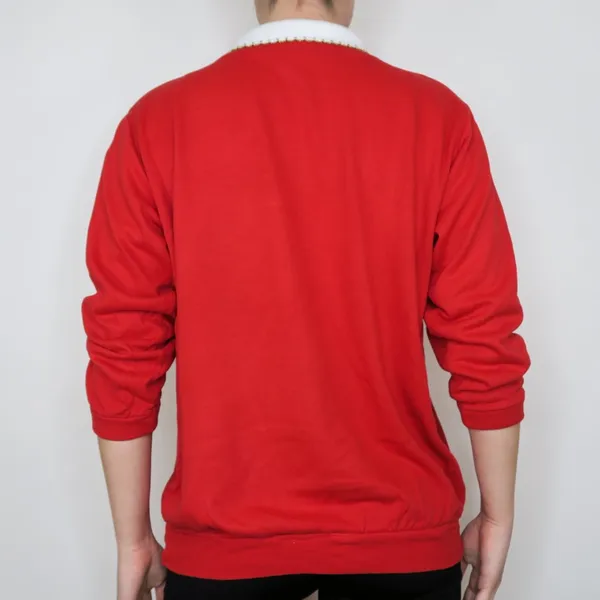 Vintage 90s Act III Apple Graphic Collared Sweatshirt - Image 5