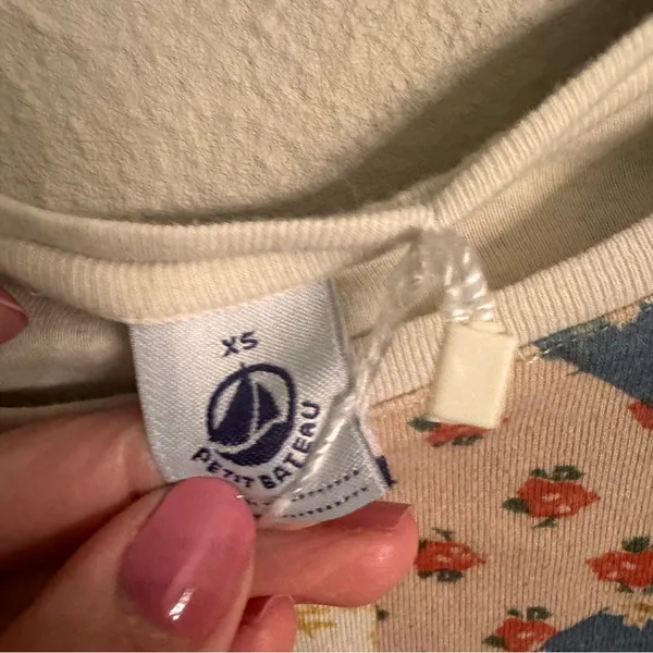 LA PETIT BATEAU Patterned‎ Pajama Top Blue Size XS - Image 5