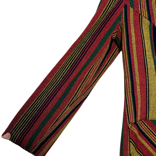 VTG 70s Pandora Costume Maker Striped Knit Long Sleeve Top Disco Retro Medium - Image 8