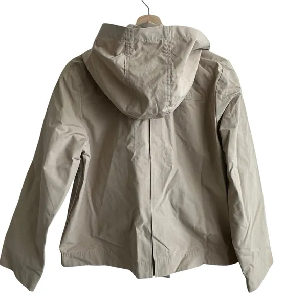 Dennis Basso Water Resistant Trench Coat S Hooded Women’s Minimalist Old Money - Image 2