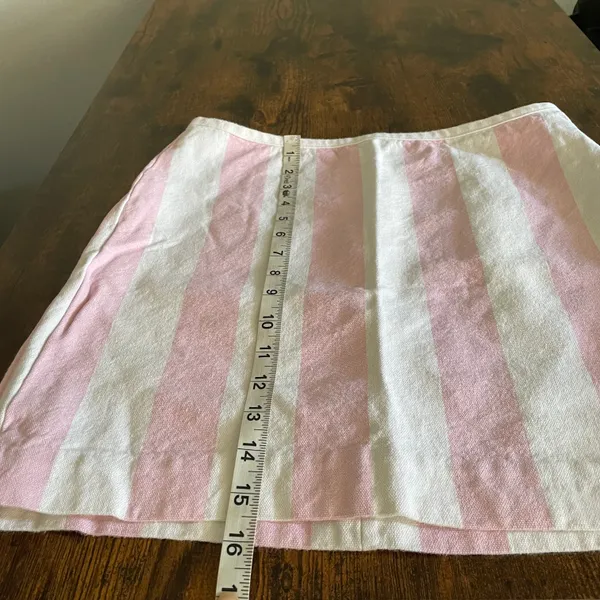 pink striped skirt - Image 8