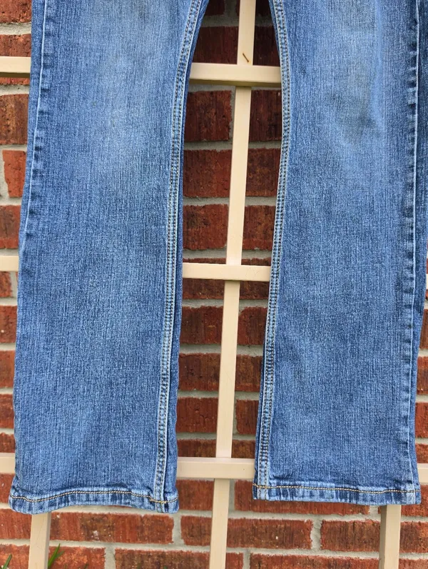 Wrangler Retro Slim boot cut denim blue jeans stretch size 7/9 - Image 3
