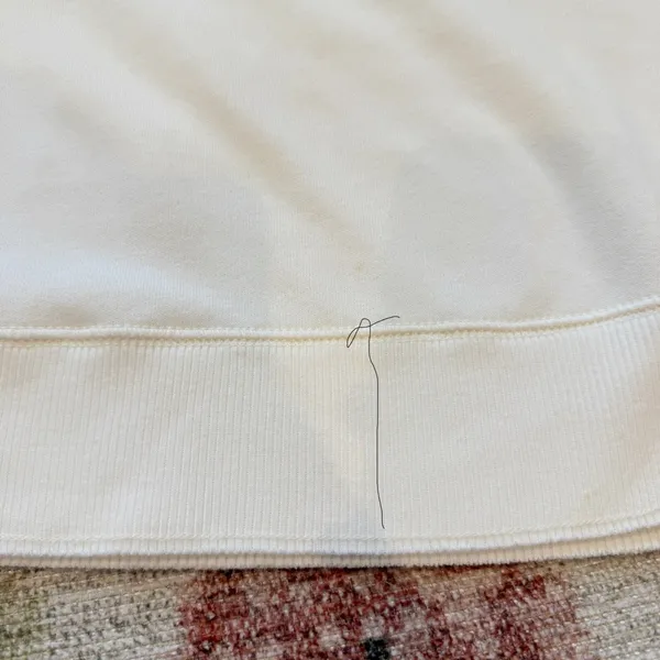 Abercrombie & Fitch White Cropped Long Sleeve Sweater‎ XS Preppy Casual Soft - Image 8