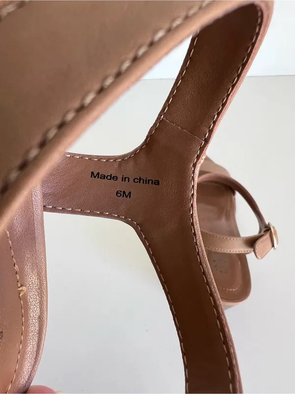 Style & Co. Ankle Strap Block Heel Sandal Tan Nude - Image 5