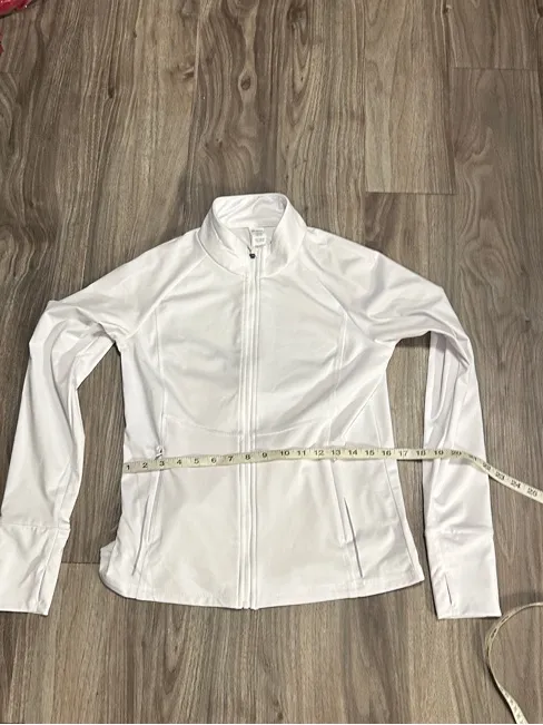 Asics White Zip-Up Athletic Jacket - Image 10