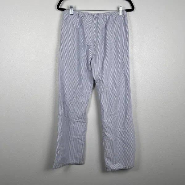 Brandy Melville Women's‎ Striped Cotton Pants Blue - Image 4