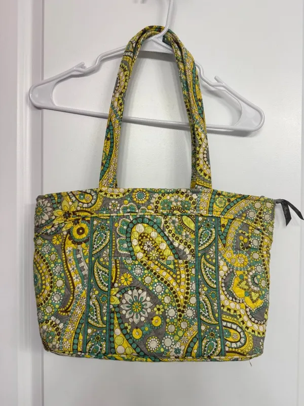 Vera Bradley Miller Bag Lemon Parfait Large Quilted Travel Tote Retired - Image 2