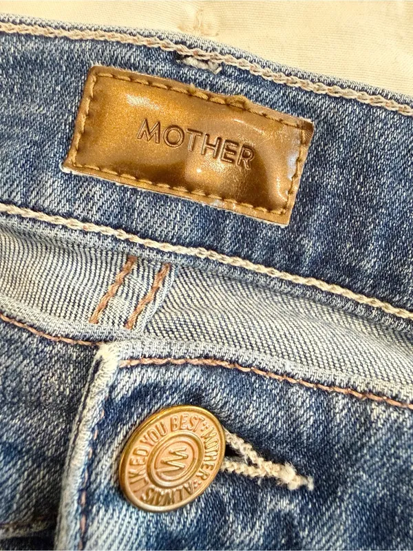 MOTHER The Insider Crop Step Chew Hem in Dancing on Coals size 27 - Image 7