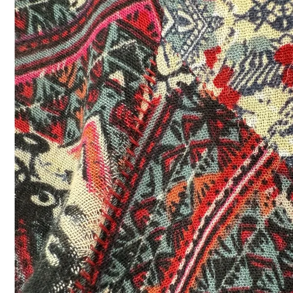 Anthropologie‎ Holding Horses Boho Print Bell Sleeve Mini Dress Size XS Western - Image 13