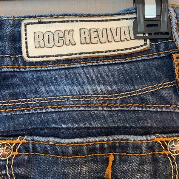 Dark Wash Rock Revival Calli Jeans - Image 8