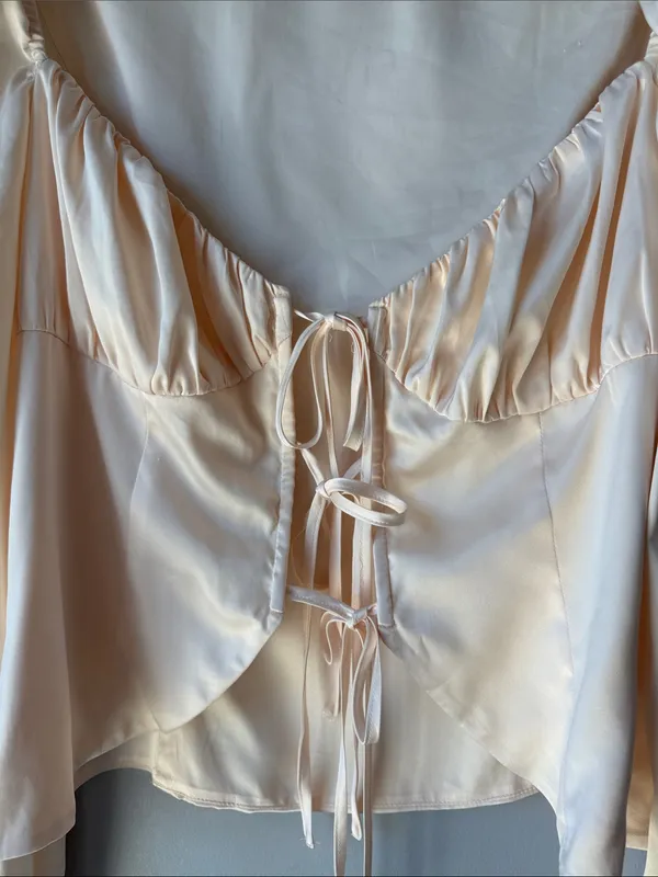 Majorelle Satin Festival Coquette Waldorf Top Blouse - Image 3