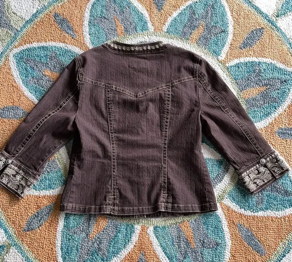 AMI Brown Jean Jacket - Image 2