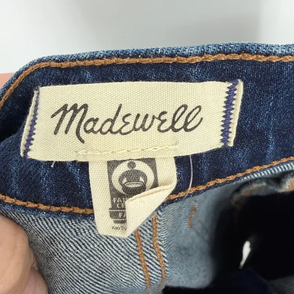 Madewell Emmett Wide Leg‎ Jeans Dark Indigo Wash Size 26 - Image 4