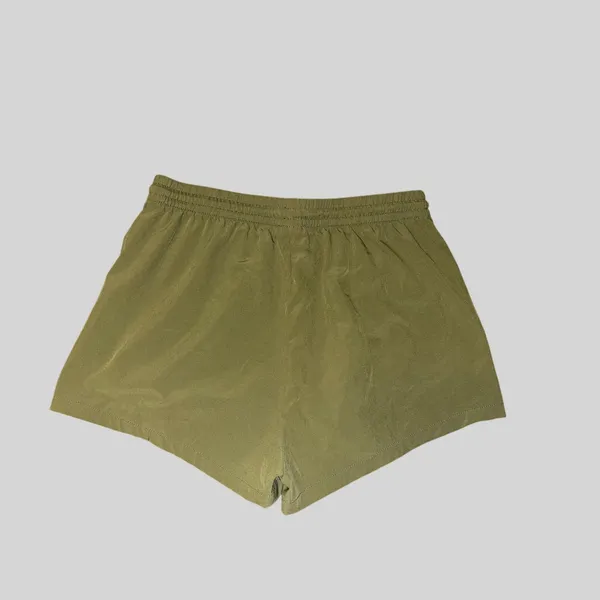 Billabong Adventure Division Olive Green Elastic Waist Zipper Pocket Shorts M - Image 5