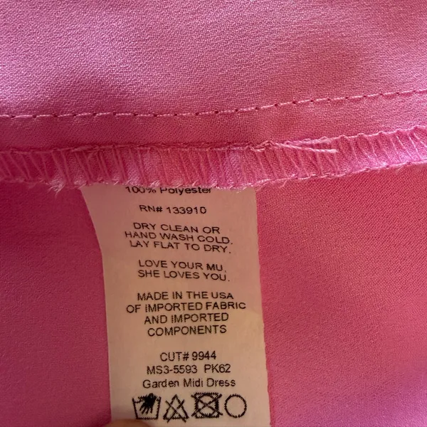 Show Me Your MuMu Garden Pink Midi Dress‎ in Pink Luxe Satin Size Medium - Image 5