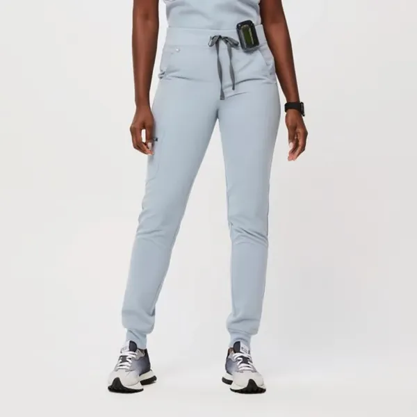 Figs Zamora High Waisted Dusty Blue Joggers Scrub Pants Womens XXL Tall Nurse - Image 15