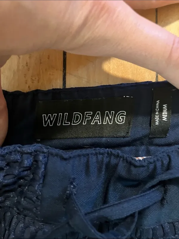 Wildfang the Empower Mesh Drawstring Pant in Navy Blue Medium - Image 3
