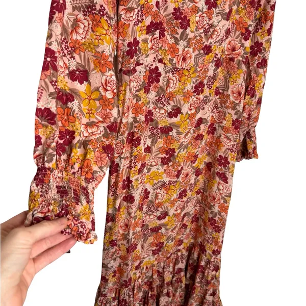 ✨ TAMGA Floral‎ Boho Maxi Dress Size M 🌸🍂 ✨ - Image 3