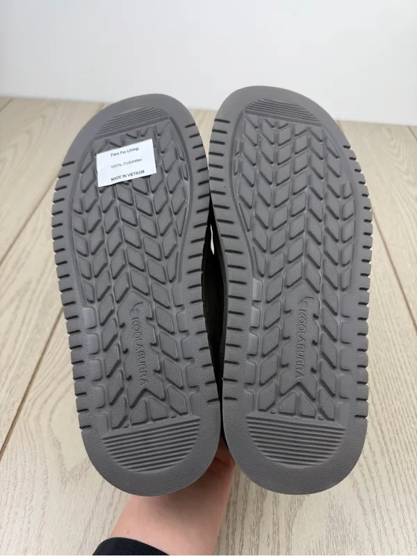 Koolaburra by UGG Women's Burree Platform Slippers US8 Cloud Grey & Green $90 - Image 7