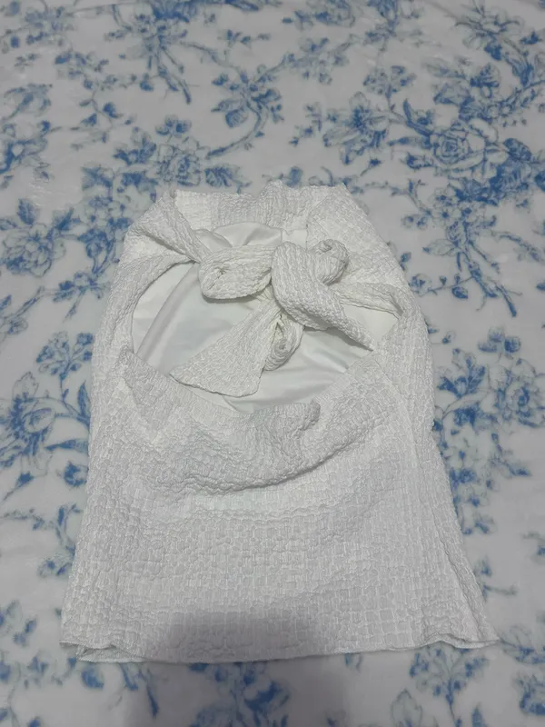 White Open Back Shirt - Image 3