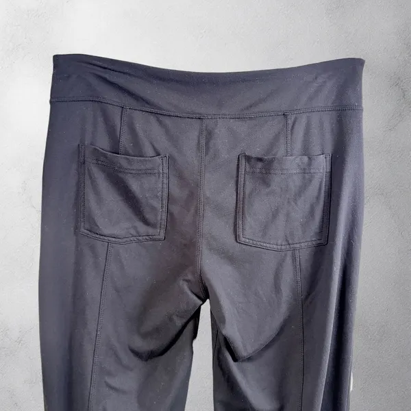ATHLETA Pocket High-Rise Straight Leg Yoga Pants‎ Black, (XL) - Image 5