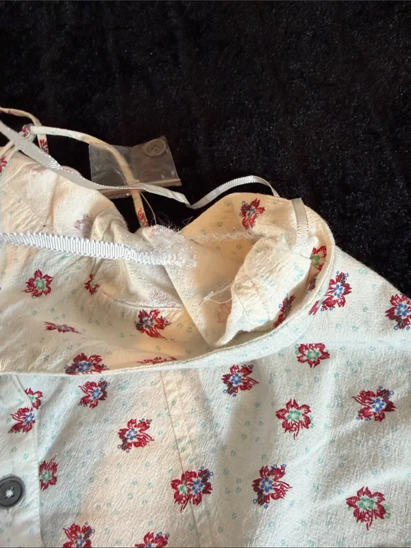 Free People Maddie Floral Print Sleeveless Top Cotton Square Neck Size XS NWOT - Image 10