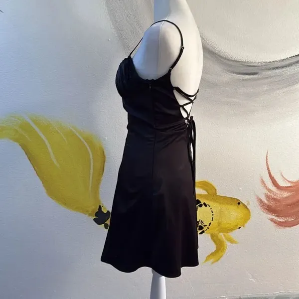 Tiger mist cocktail dress. Black. Adjustable straps. Built in no slip bra. XS. - Image 2