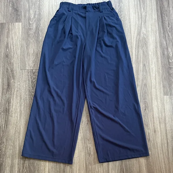 HALARA Deep Blue Wide-Leg Pants women’s Palazzo pants Medium - Image 2